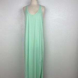 Victoria Secret Womens Lounge Sleepwear Medium/Large Maxi Mint Green Cotton